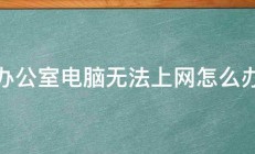 办公室电脑无法上网怎么办 