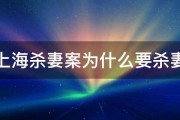 上海杀妻案为什么要杀妻 