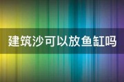 建筑沙可以放鱼缸吗 