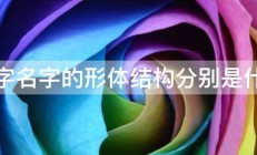 夜字名字的形体结构分别是什么 