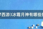 造梦西游3冰霜月神有哪些技能 