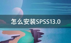 怎么安装SPSS13.0 