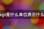 kgt是什么单位表示什么 