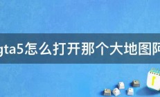 gta5怎么打开那个大地图阿 