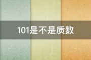 101是不是质数 