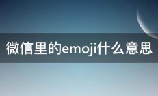 微信里的emoji什么意思 