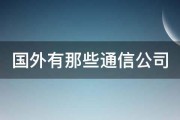 国外有那些通信公司 