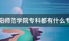 洛阳师范学院专科都有什么专业 