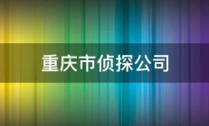 重庆市侦探公司 