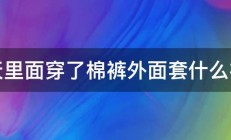 冬天里面穿了棉裤外面套什么裤子 