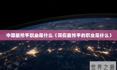 中国最抢手职业是什么（现在最抢手的职业是什么）