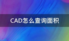 CAD怎么查询面积 