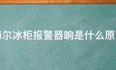 海尔冰柜报警器响是什么原因 