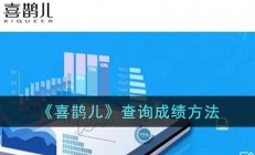 喜鹊儿怎么查成绩-喜鹊儿app查询成绩方法