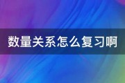 数量关系怎么复习啊 