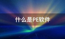 什么是PE软件 