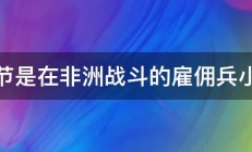 情节是在非洲战斗的雇佣兵小说 