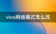 vivo网络模式怎么改 