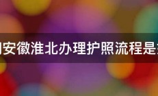 请问安徽淮北办理护照流程是如何 