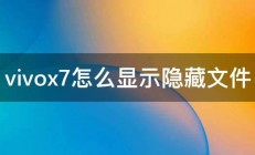 vivox7怎么显示隐藏文件 