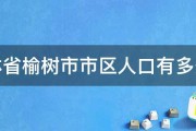 吉林省榆树市市区人口有多少啊 