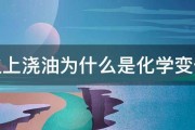 火上浇油为什么是化学变化 