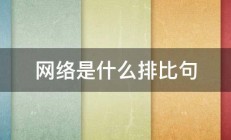 网络是什么排比句 