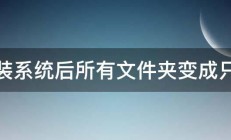 重装系统后所有文件夹变成只读 