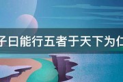 孔子曰能行五者于天下为仁矣 