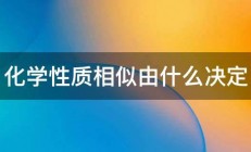 化学性质相似由什么决定 