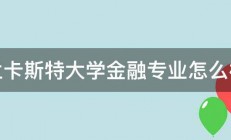 兰卡斯特大学金融专业怎么样 