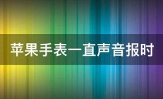 苹果手表一直声音报时 