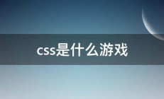 css是什么游戏 