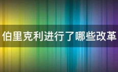 伯里克利进行了哪些改革 