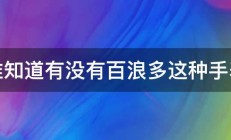 有谁知道有没有百浪多这种手表啊 