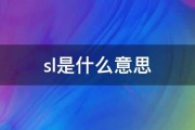 sl是什么意思 