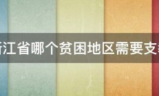 浙江省哪个贫困地区需要支教 