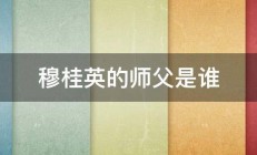 穆桂英的师父是谁 