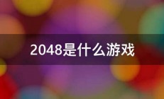 2048是什么游戏 