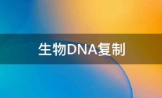 生物DNA复制 