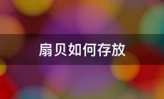 扇贝如何存放 