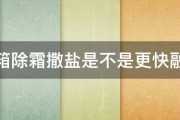 冰箱除霜撒盐是不是更快融掉 