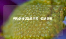 劳动者维权注意事项：证据意识 