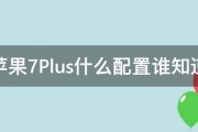 苹果7Plus什么配置谁知道 