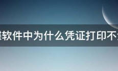 金蝶软件中为什么凭证打印不全呢 