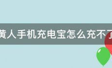 小黄人手机充电宝怎么充不了电 