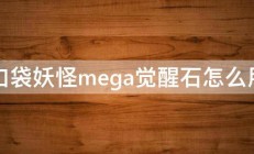 口袋妖怪mega觉醒石怎么用 