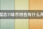 三国志11城市特色有什么用啊 