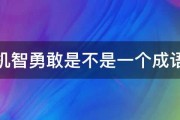 机智勇敢是不是一个成语 