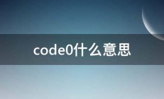 code0什么意思 